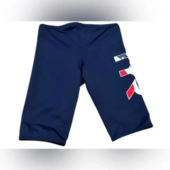 TYR Men's Durafast Elite USA Logo Jammer Swimsuit SwimShorts Blue Size 38 XLarge - Picture 4 of 6